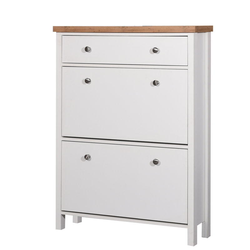 Foote 10 Pair Shoe Storage Cabinet