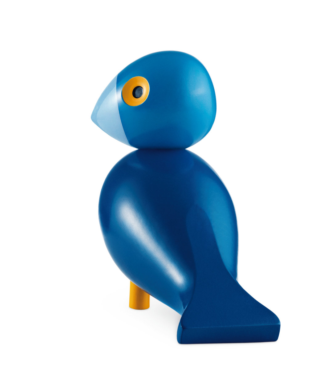 Songbird Sculpture, 6.1" H x 6.3" W x 3.1" D, Blue, 1