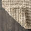 Tapis ivoire clair en jute tissé à la main Pata-1426341820
