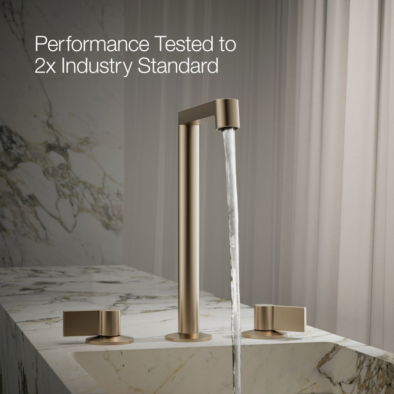 Components Tallbathroom Sink Spout with Row Design, Vibrant Brushed Bronze