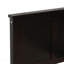 Lit plateforme avec rangement, 2 tiroirs avec roulettes, structure simple, espresso-419834413