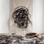 Tapis abstrait noir / crème-71603409