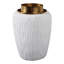 Vase en poterie fabriqué à la main en faïence - décor décoratif moderne en céramique pour la décoration intérieure, conception effilée artisanale, surface texturée unique, style contemporain élégant-2137901022