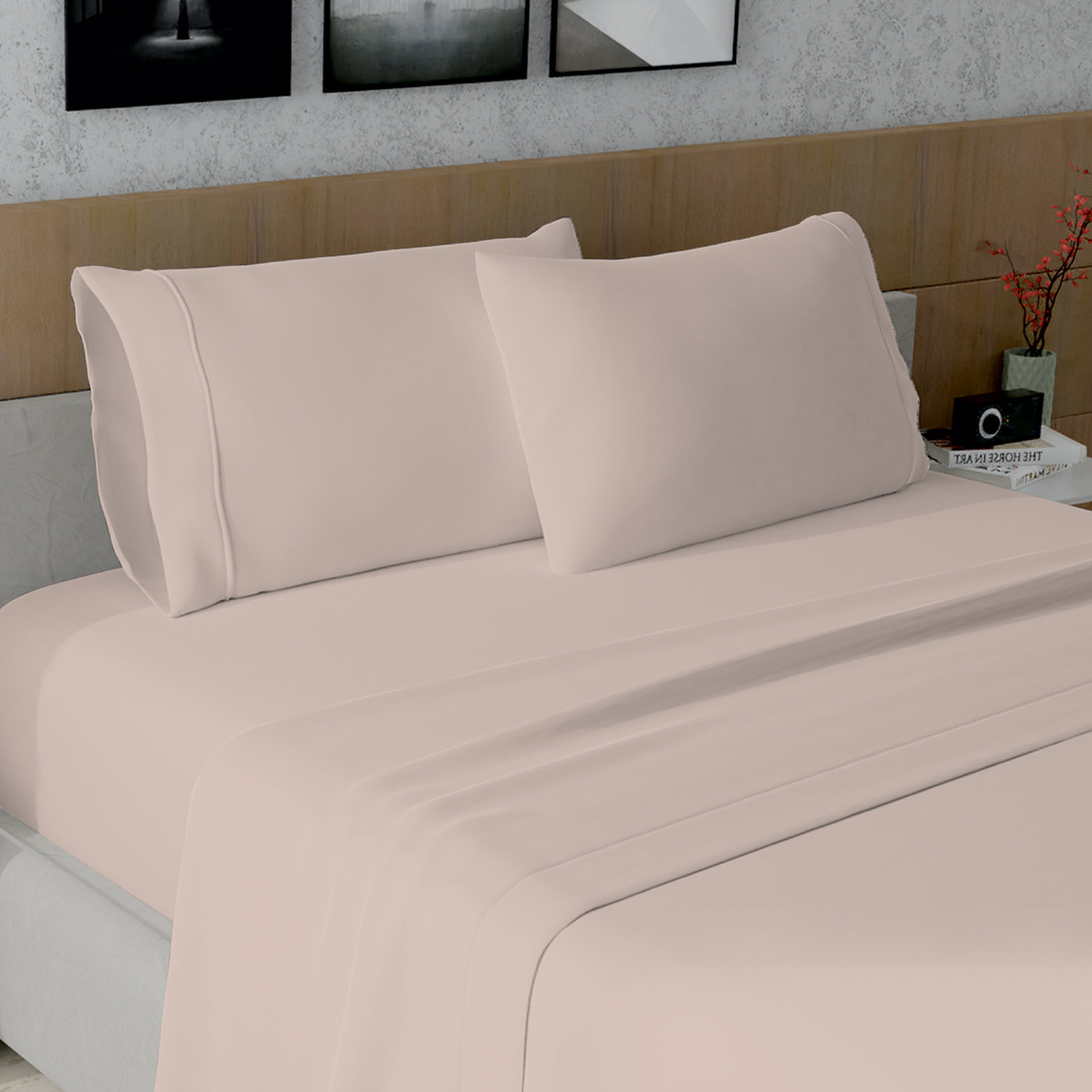 Performance Cotton Pillowcase, King, Ivory