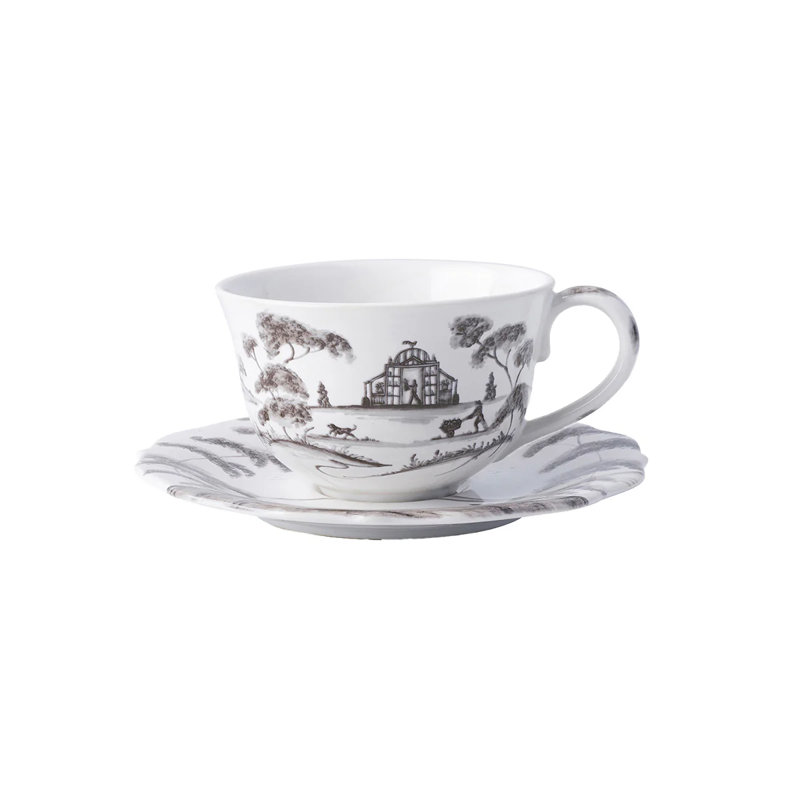 Country Estate Teacup, Flint Gray