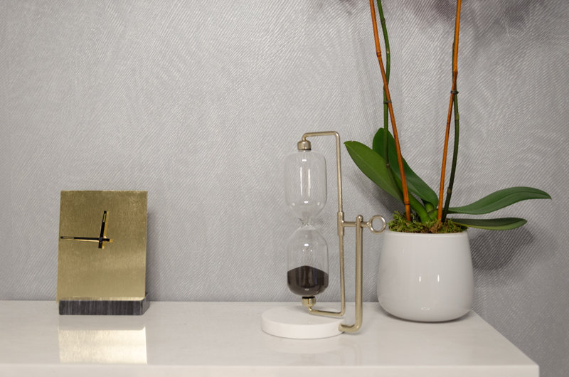 Topío Marble Wallpaper, 26" W x 108" L, Pearl/Gray