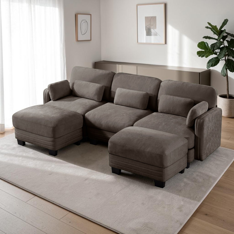 Canapé modulaire Modern, Brun