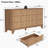 53.1" Wide 6-drawer Dresser, Fluted Modern Chest Of Drawers With Soft Round Corners, Wooden Tv Stand For Bedroom, Living Room & Hallway Storage