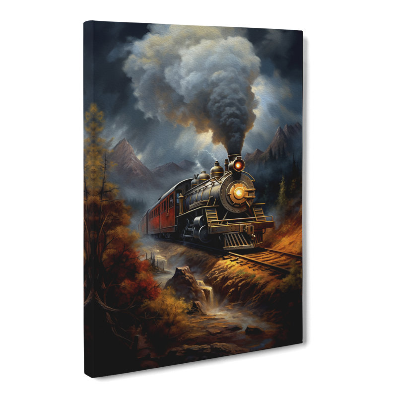 Steam Train Classicism - No Frame Print, 60cm H x 40cm W x 3cm D