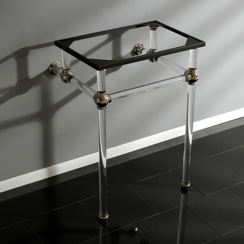 Kingston Brass Templeton Acrylic Console Sink Legs, Polished Nickel