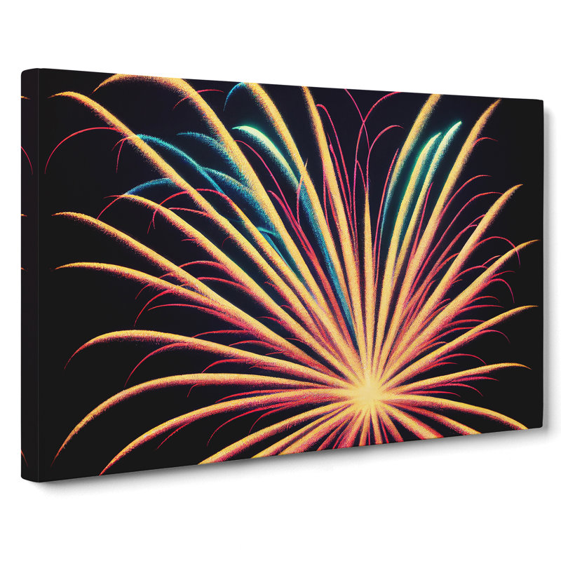 Boundless Fireworks - Wrapped Canvas, 50cm H x 76cm W x 3cm D
