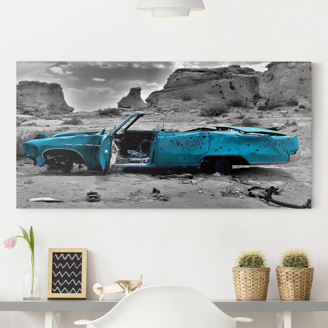 Leinwandbild Turquoise Cadillac