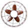 23.6" Modern Reversible Outdoor Ceiling Fan With Led Lights And Remote, 6 Speeds Ceiling Fan