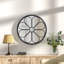 Erik Metal Round Wall Mirror-1419455480