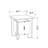 Merinville 15.7'' W Particle Board / Chipboard Nightstand-1729316224