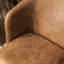 Chaise avec accoudoirs en cuir Halstead