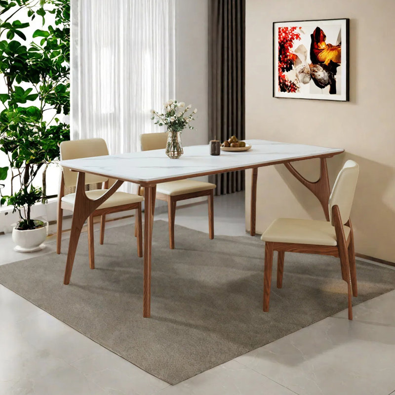 Simple modern dining table, 29.92"H x 62.99"L x 31.5"W