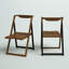 Chaise d'appoint pliante Caro en brun