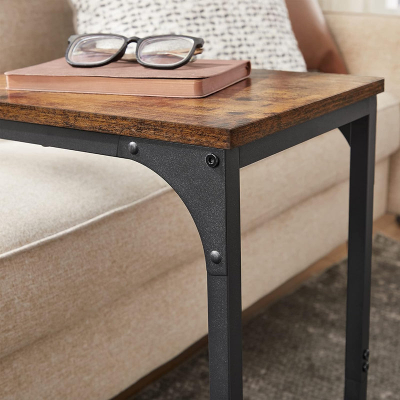 Abdyl 30cm W Steel Bedside Table