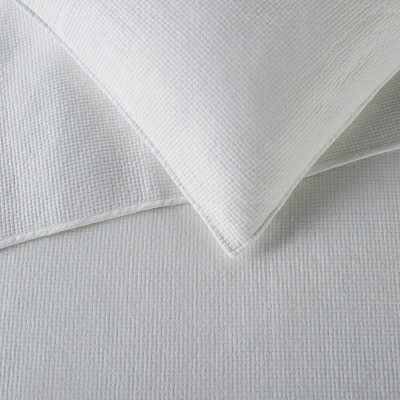 Sedna Modern & Contemporary Cotton Quilt, King Quilt + 2 King Shams, Charcoal
