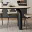 Modern Oval Rock Slab Fibreglass Dining Table-627184288