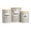 Porcelain China Canister - Set of 3