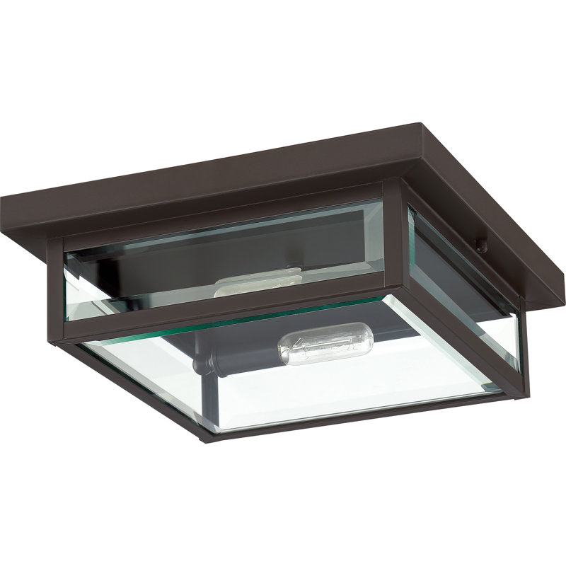 Plafonnier encastré d'extérieur Westover 2 lumières Westover, Bronze occidental