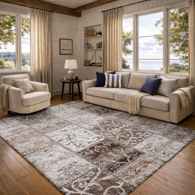 Premium Machine Washable Dream Shag ADS566 Panel Rug