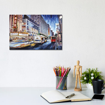 State Street New by Roger Disney - Wrapped Canvas Gallery-Wrapped Canvas Giclée