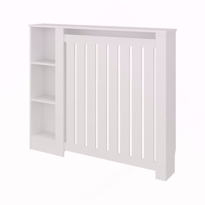 White Radiator Cover with Storage