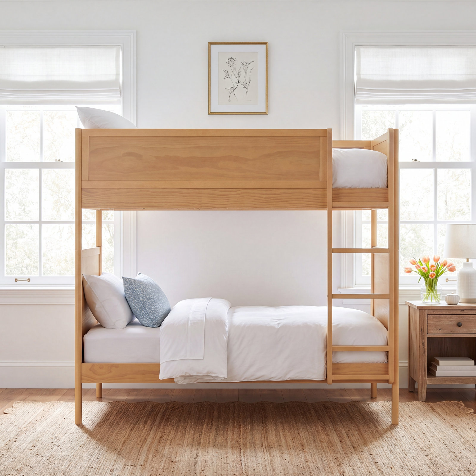 Bondi Convertible Bunk Bed, Honey