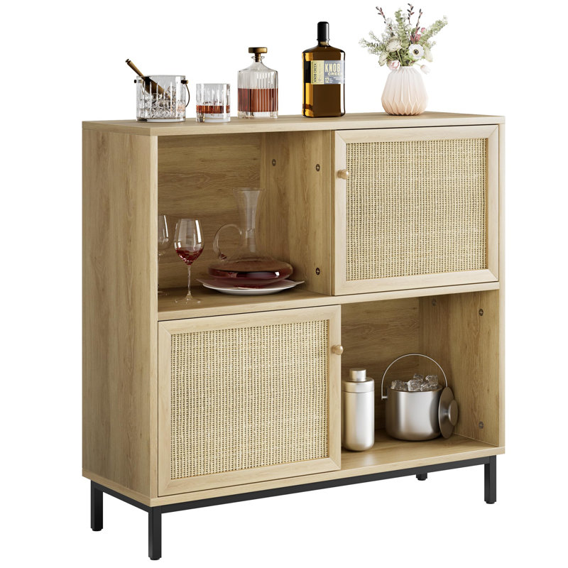 Armoire à buffet avec porte coulissante