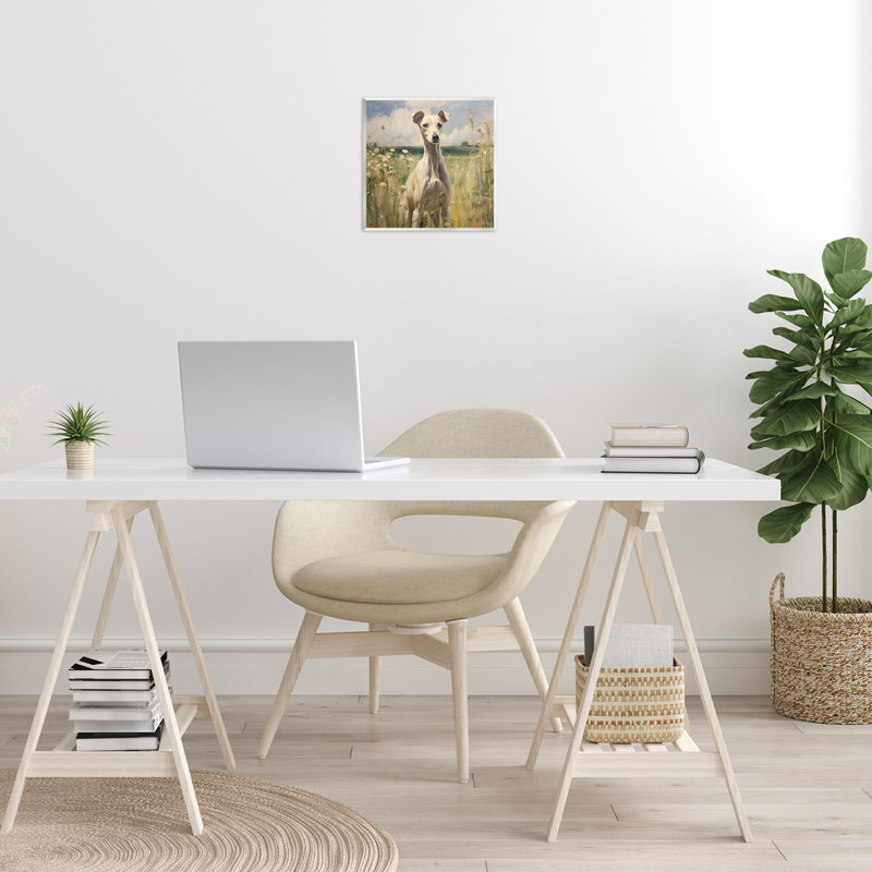 «Greyhound Dog Landscape» par Roozbeh Bahramali