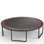 Citrouille trampoline 12 pi - noir rouge-126824817