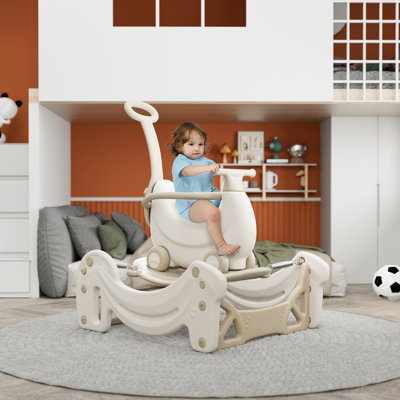 Aldonija Multifunctional Rocking Horse Balance Bike Ride Toy for Toddler