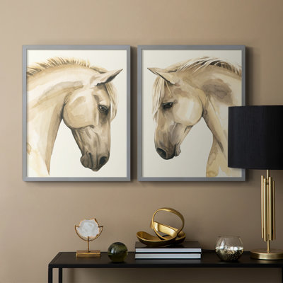 Impression encadrée Golden Palomino I-Premium - prête à être accrochée - aucun clou requis - aucun clou requis