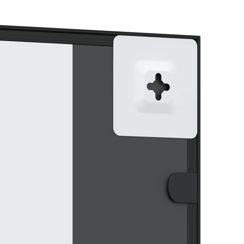 Laterrious Iron Rectangle Wall Mirror, 31.5" x 15.7"