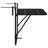 Balcony Table Metal Medium Collapsible Patio Table-1287427945