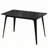 Dining Table Solid Wood Legs, Black-492367345