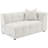 Everly Boucle Upholstered Extra Long Sofa Off White