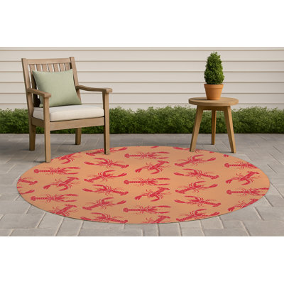 Tapis d'extérieur décoratif homard