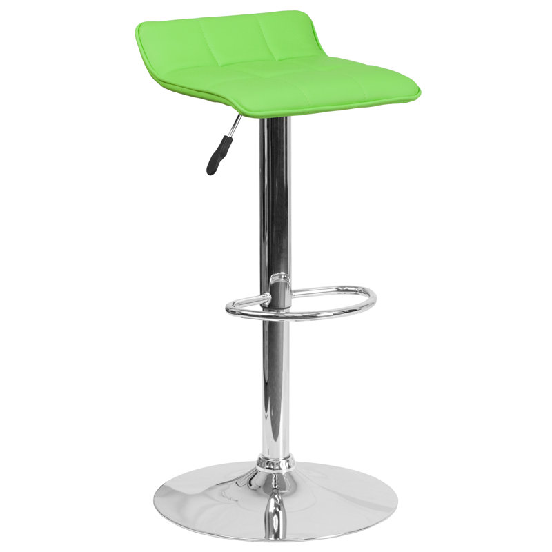 Tabouret de bar pivotant à hauteur réglable Noriega, Vert