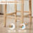 Howard Modern Farmhouse 26" H Linen Upholstered Counter Stool with Ergonomic Curved Back and Solid Wood Frame-598433153
