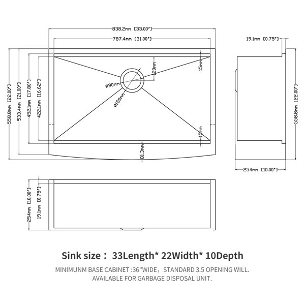 Dimensions du produit