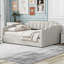 Lit de jour rembourré de style moderne avec rangement inférieur, lit de jour double-1823522375
