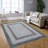 6x9 Braided Rug, Washable Area Rug for Living Room, Vintage Accent Rug, Braided Print Carpet, Low Pile Non-Shedding Kitchen Rugs with Non Slip Backing, Aesthetic Foldable Grey Rug-86706814-86706809