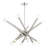 Aufmann 12 - Light Dimmable Sputnik Modern Linear Chandelier
