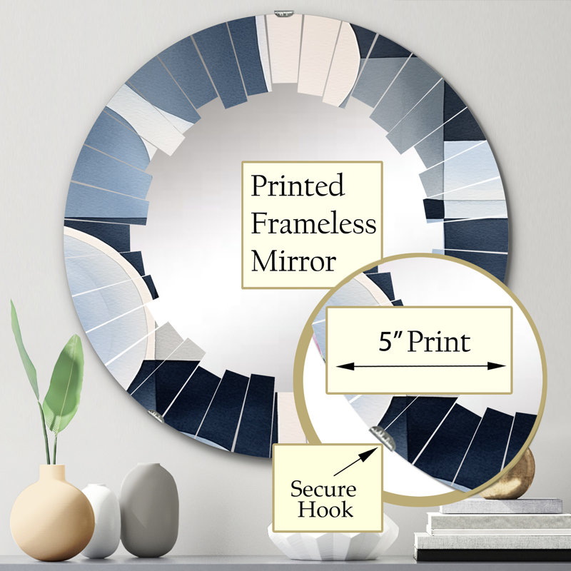 Miroir mural Myrtou, 24 po x 24 po