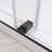CatalystFP 44"-48"W x 76"H Double Sliding Frameless Shower Door in Matte Black with 3/8" Clear Glass-112003528