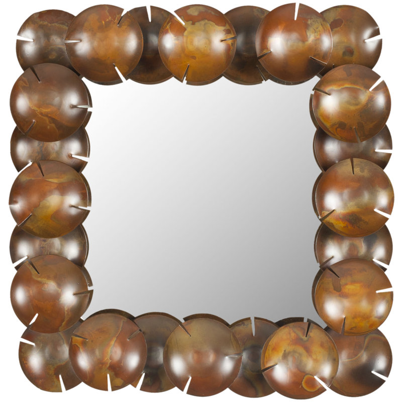 Miroir d'appoint rond et moderne Chanelle